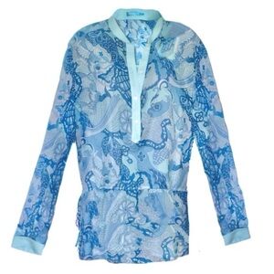 J. MCLAUGHLIN • Athena Paisley Two Piece Tunic Detachable Cami Top
